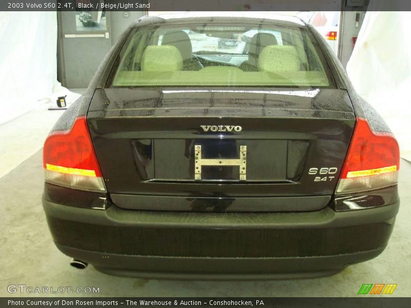 Black / Beige/Light Sand 2003 Volvo S60 2.4T