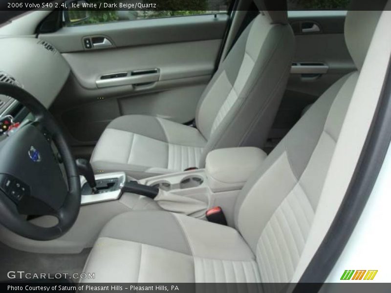 Ice White / Dark Beige/Quartz 2006 Volvo S40 2.4i