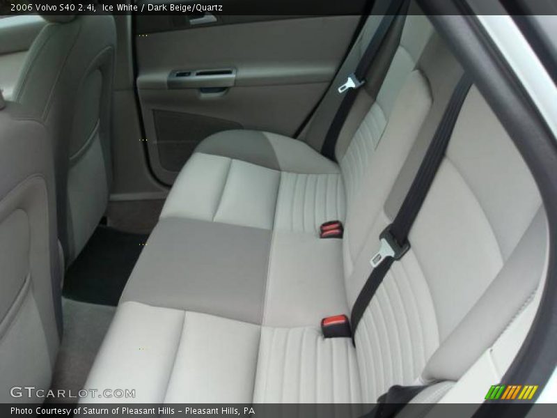 Ice White / Dark Beige/Quartz 2006 Volvo S40 2.4i