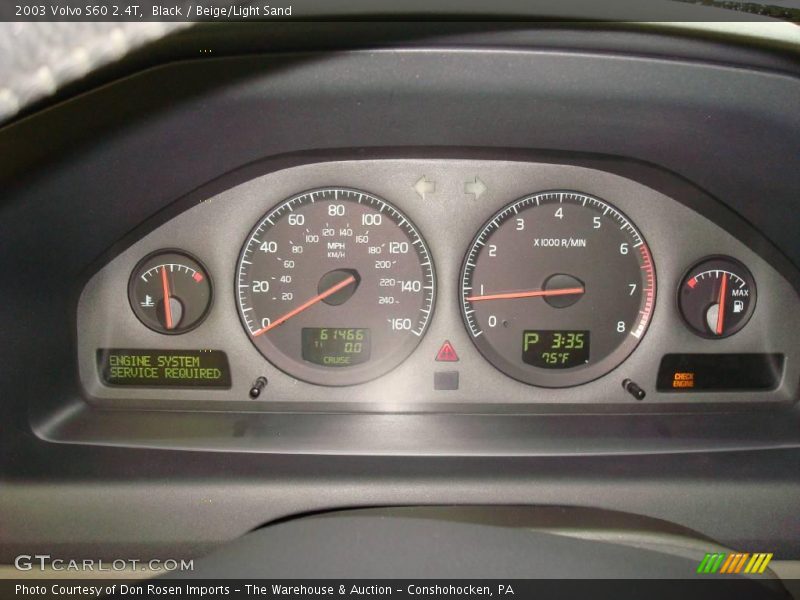 Black / Beige/Light Sand 2003 Volvo S60 2.4T