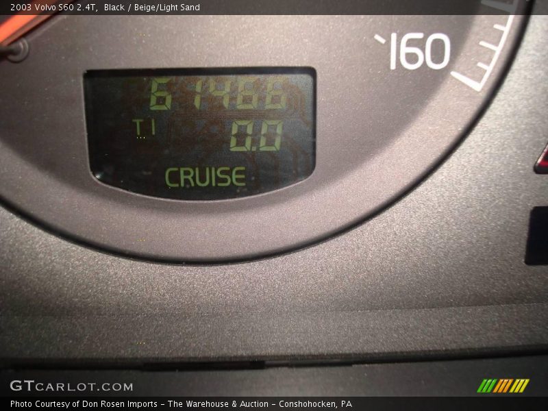 Black / Beige/Light Sand 2003 Volvo S60 2.4T