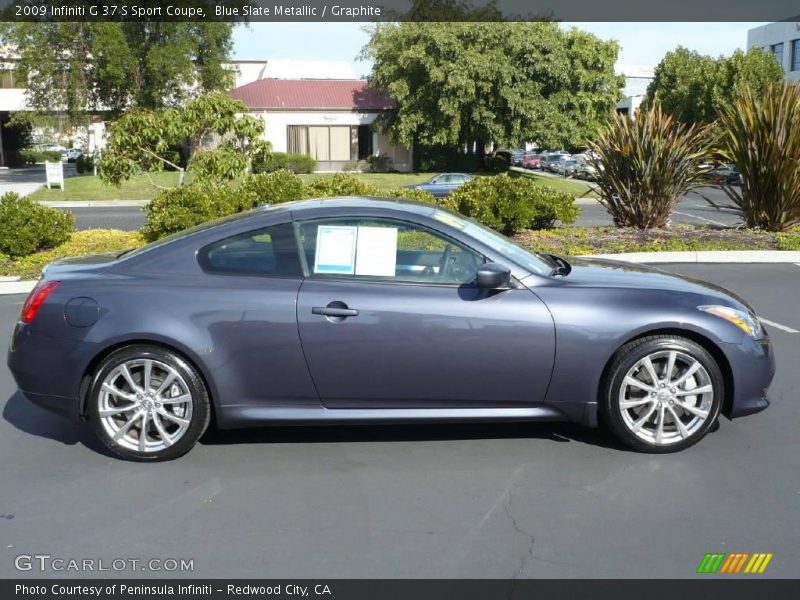 Blue Slate Metallic / Graphite 2009 Infiniti G 37 S Sport Coupe