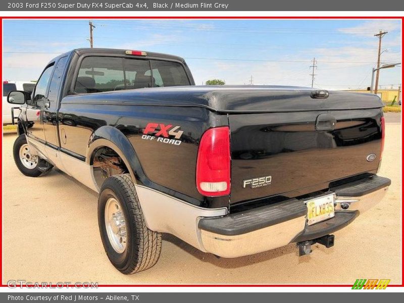 Black / Medium Flint Grey 2003 Ford F250 Super Duty FX4 SuperCab 4x4