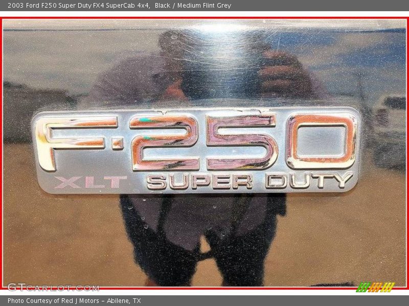 Black / Medium Flint Grey 2003 Ford F250 Super Duty FX4 SuperCab 4x4