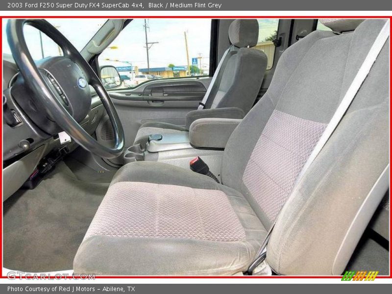 Black / Medium Flint Grey 2003 Ford F250 Super Duty FX4 SuperCab 4x4