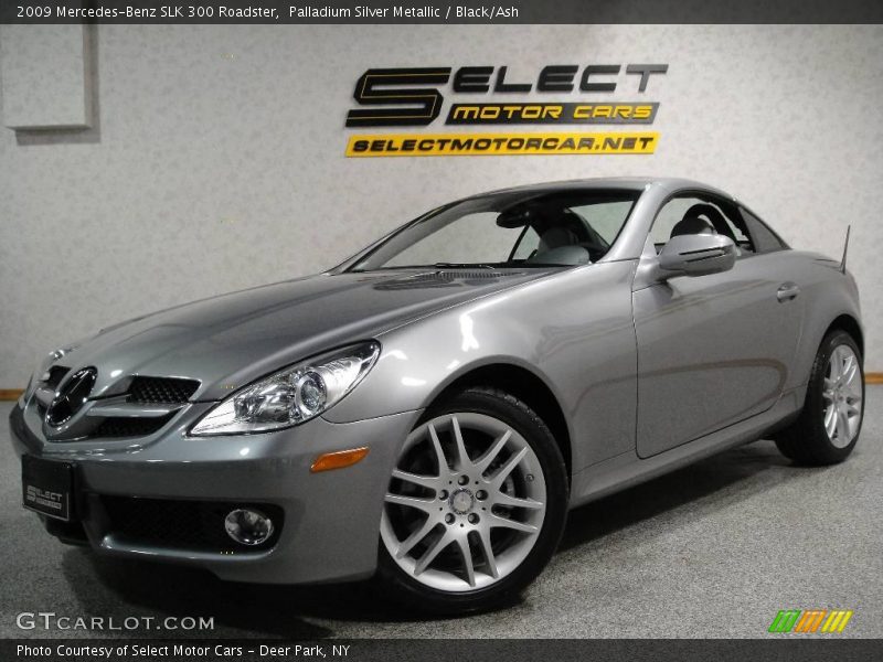 Palladium Silver Metallic / Black/Ash 2009 Mercedes-Benz SLK 300 Roadster