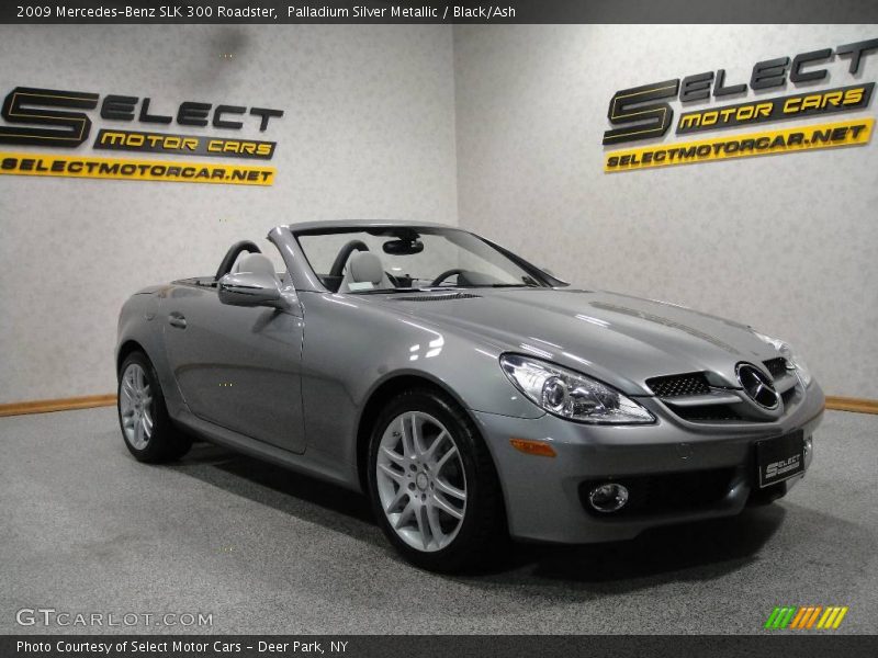 Palladium Silver Metallic / Black/Ash 2009 Mercedes-Benz SLK 300 Roadster