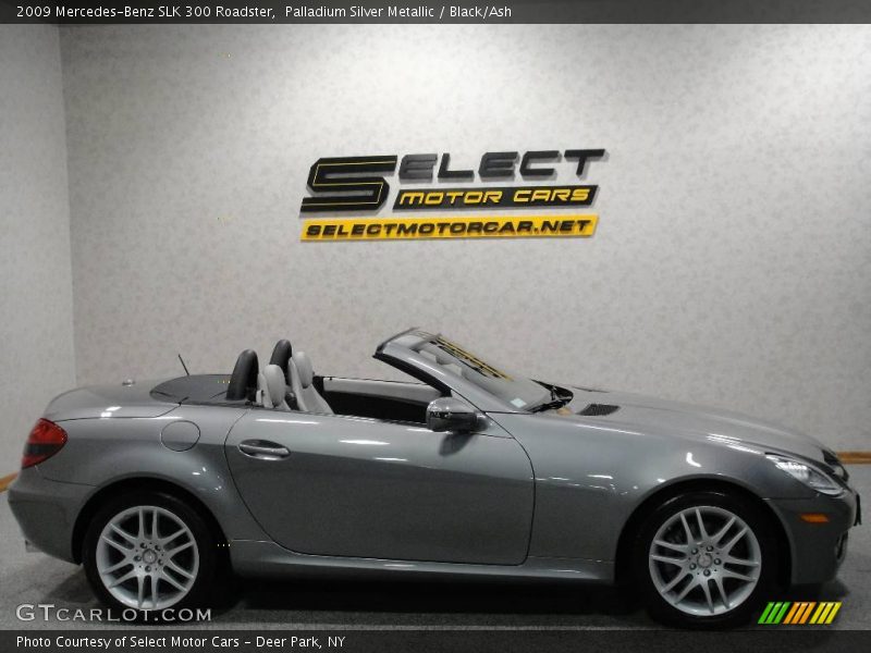 Palladium Silver Metallic / Black/Ash 2009 Mercedes-Benz SLK 300 Roadster