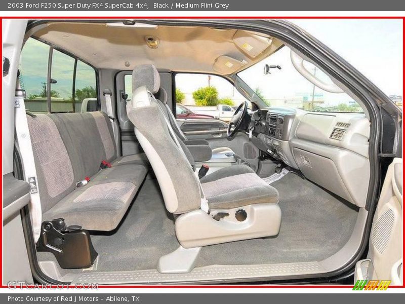 Black / Medium Flint Grey 2003 Ford F250 Super Duty FX4 SuperCab 4x4