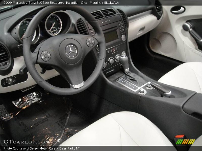 Palladium Silver Metallic / Black/Ash 2009 Mercedes-Benz SLK 300 Roadster