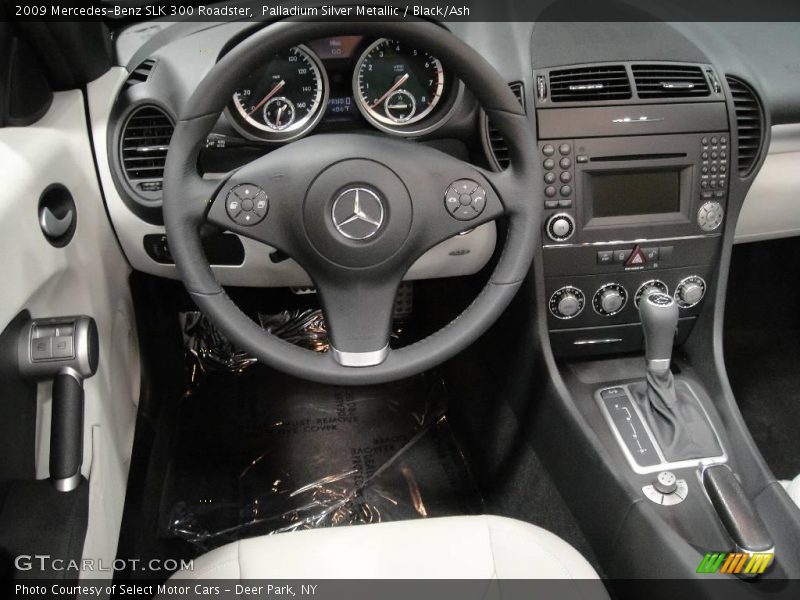 Palladium Silver Metallic / Black/Ash 2009 Mercedes-Benz SLK 300 Roadster