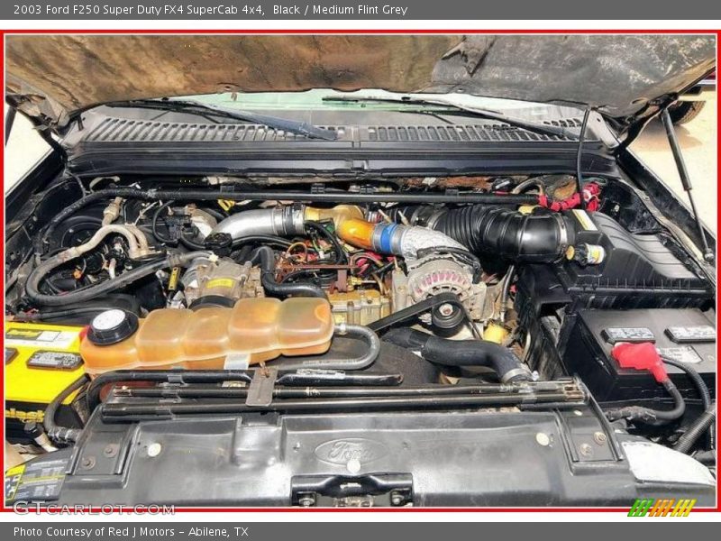 Black / Medium Flint Grey 2003 Ford F250 Super Duty FX4 SuperCab 4x4
