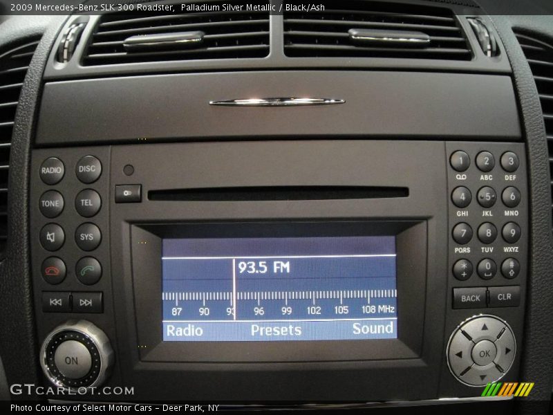 Palladium Silver Metallic / Black/Ash 2009 Mercedes-Benz SLK 300 Roadster