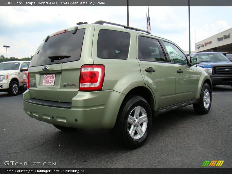 Kiwi Green Metallic / Stone 2008 Ford Escape Hybrid 4WD