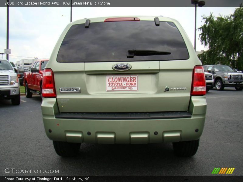 Kiwi Green Metallic / Stone 2008 Ford Escape Hybrid 4WD