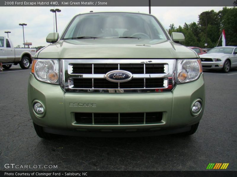 Kiwi Green Metallic / Stone 2008 Ford Escape Hybrid 4WD