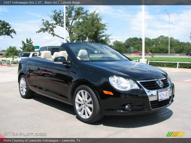 Black Uni / Cornsilk Beige 2007 Volkswagen Eos 2.0T