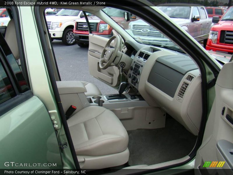 Kiwi Green Metallic / Stone 2008 Ford Escape Hybrid 4WD