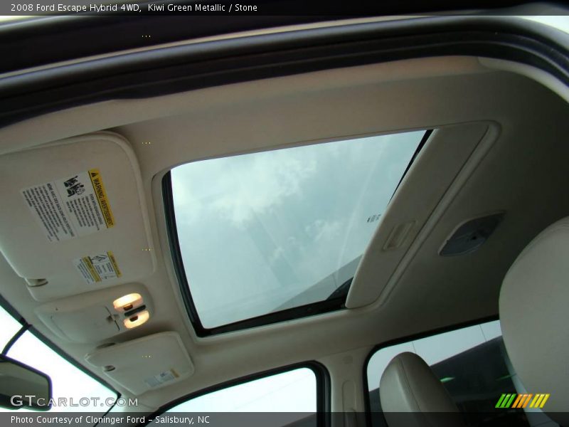 Kiwi Green Metallic / Stone 2008 Ford Escape Hybrid 4WD
