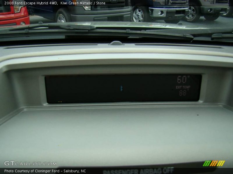 Kiwi Green Metallic / Stone 2008 Ford Escape Hybrid 4WD