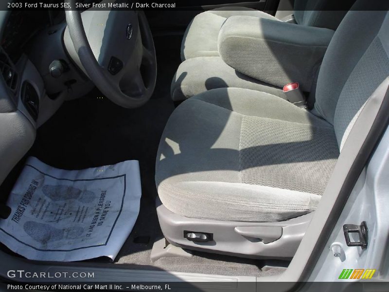 Silver Frost Metallic / Dark Charcoal 2003 Ford Taurus SES