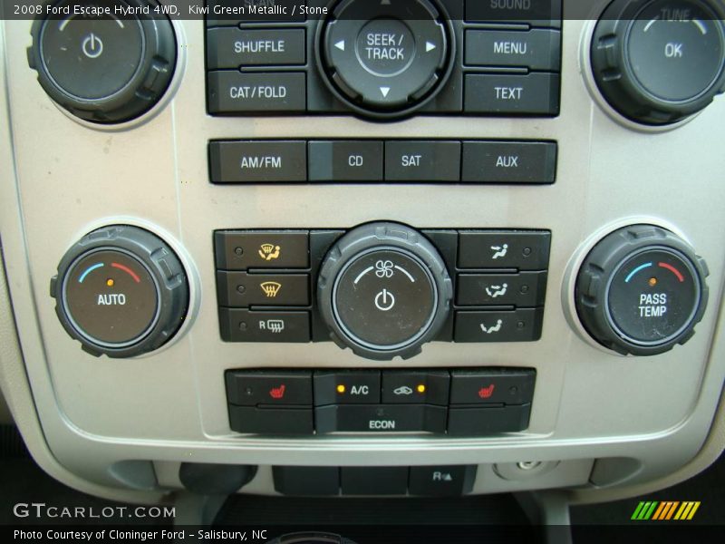 Kiwi Green Metallic / Stone 2008 Ford Escape Hybrid 4WD