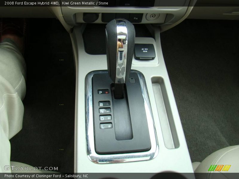 Kiwi Green Metallic / Stone 2008 Ford Escape Hybrid 4WD