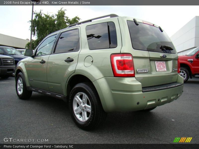 Kiwi Green Metallic / Stone 2008 Ford Escape Hybrid 4WD