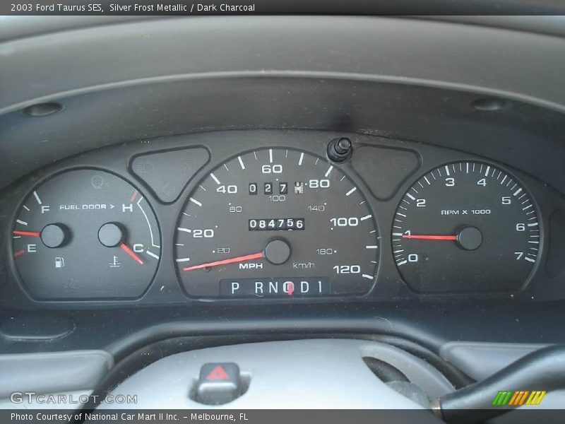 Silver Frost Metallic / Dark Charcoal 2003 Ford Taurus SES