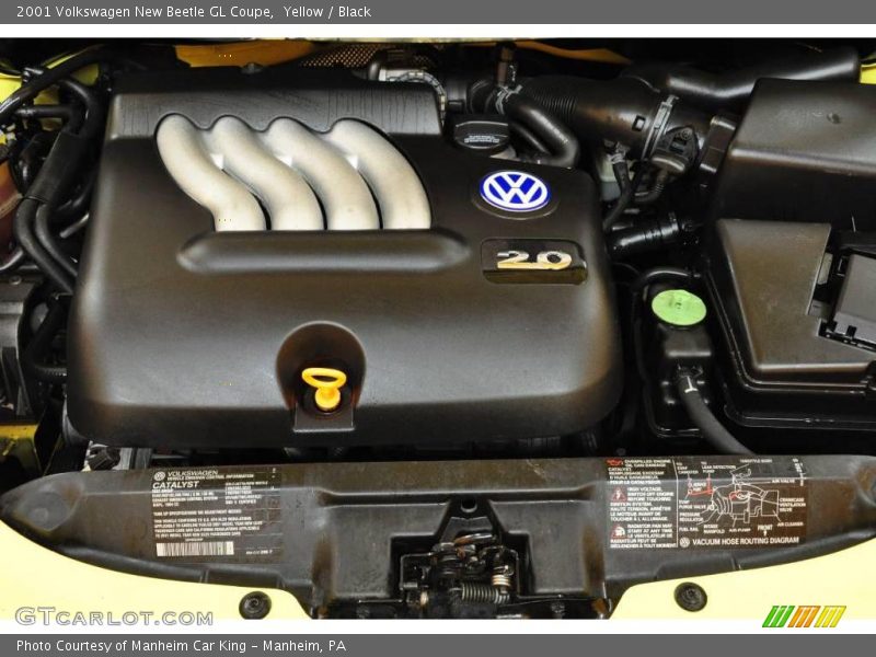 Yellow / Black 2001 Volkswagen New Beetle GL Coupe