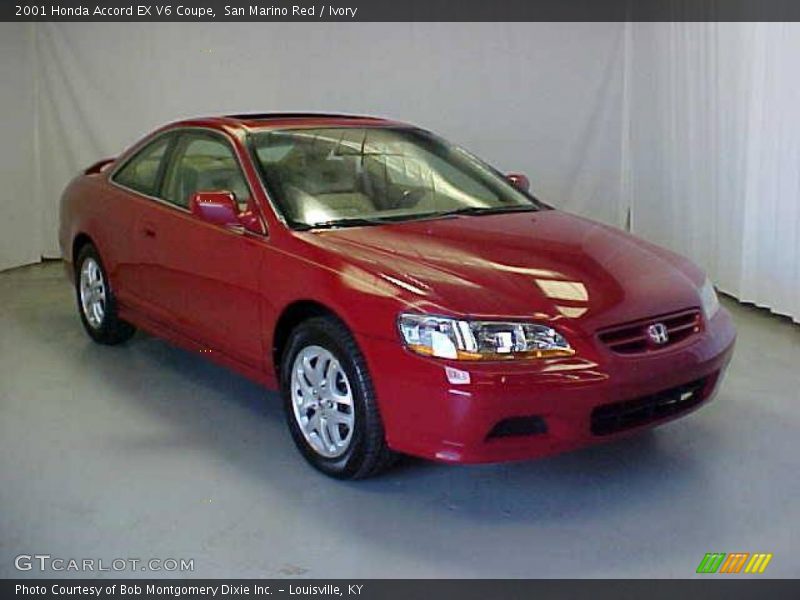 San Marino Red / Ivory 2001 Honda Accord EX V6 Coupe