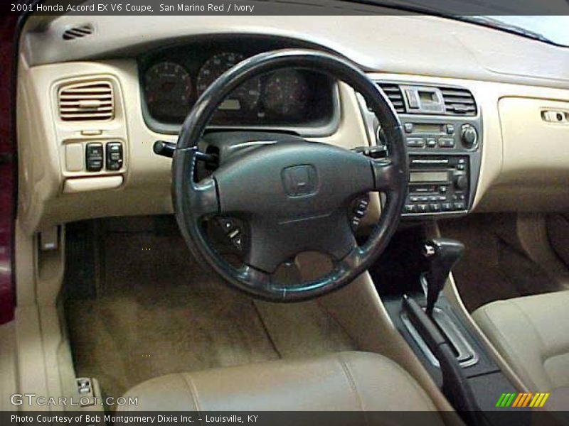 San Marino Red / Ivory 2001 Honda Accord EX V6 Coupe