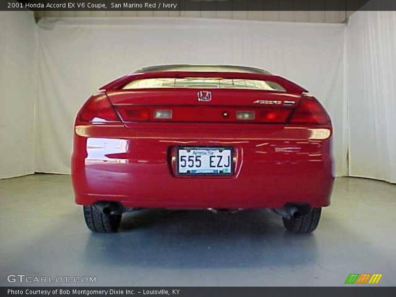 San Marino Red / Ivory 2001 Honda Accord EX V6 Coupe