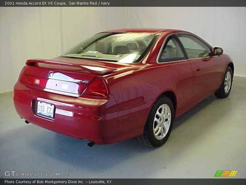 San Marino Red / Ivory 2001 Honda Accord EX V6 Coupe