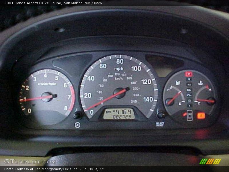 San Marino Red / Ivory 2001 Honda Accord EX V6 Coupe