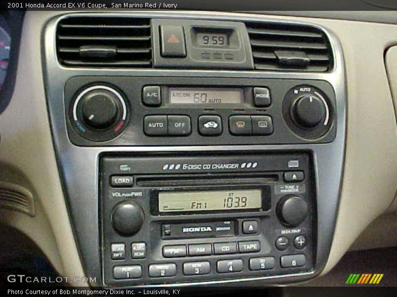 San Marino Red / Ivory 2001 Honda Accord EX V6 Coupe