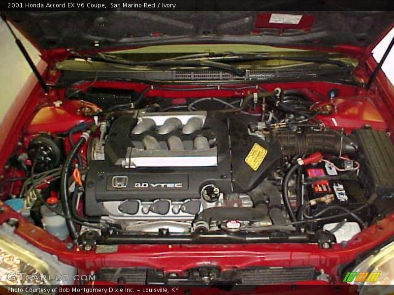 San Marino Red / Ivory 2001 Honda Accord EX V6 Coupe