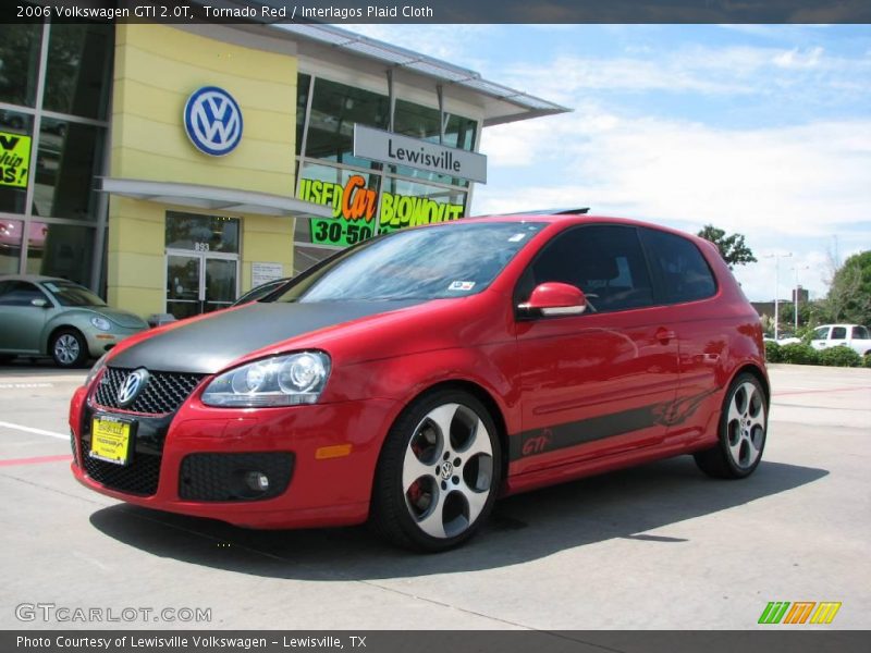 Tornado Red / Interlagos Plaid Cloth 2006 Volkswagen GTI 2.0T