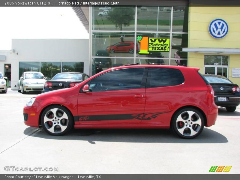 Tornado Red / Interlagos Plaid Cloth 2006 Volkswagen GTI 2.0T