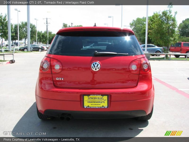 Tornado Red / Interlagos Plaid Cloth 2006 Volkswagen GTI 2.0T