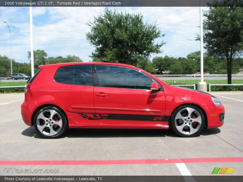 Tornado Red / Interlagos Plaid Cloth 2006 Volkswagen GTI 2.0T