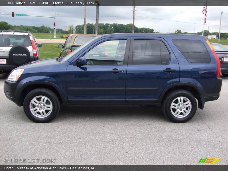 Eternal Blue Pearl / Black 2004 Honda CR-V EX 4WD