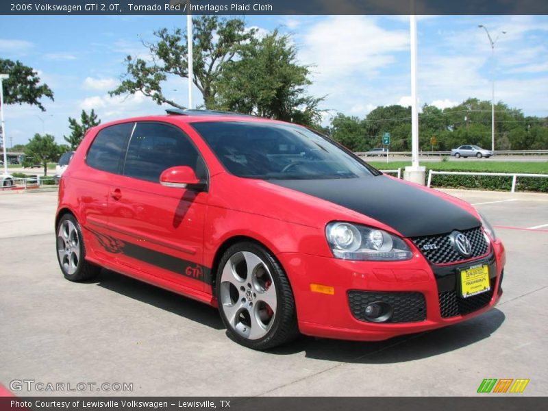 Tornado Red / Interlagos Plaid Cloth 2006 Volkswagen GTI 2.0T