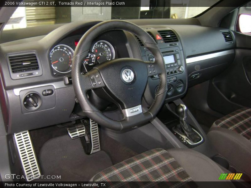 Tornado Red / Interlagos Plaid Cloth 2006 Volkswagen GTI 2.0T