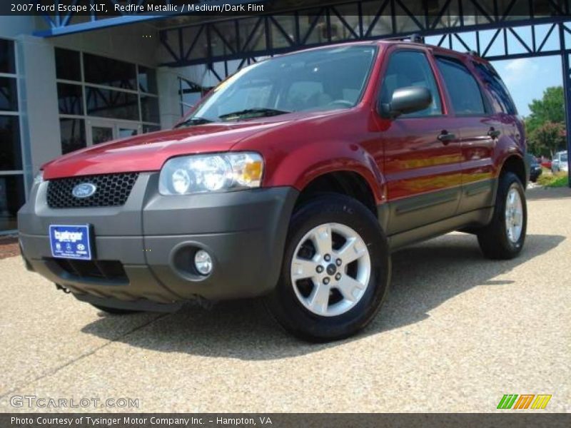 Redfire Metallic / Medium/Dark Flint 2007 Ford Escape XLT