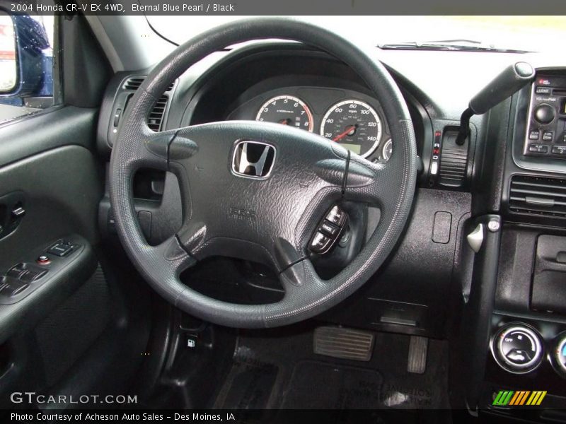Eternal Blue Pearl / Black 2004 Honda CR-V EX 4WD
