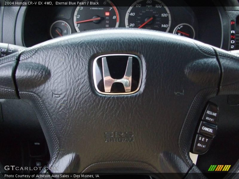 Eternal Blue Pearl / Black 2004 Honda CR-V EX 4WD