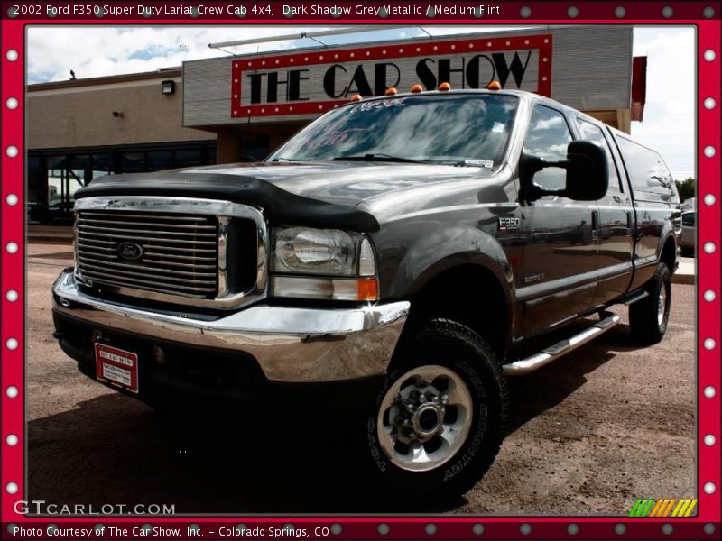 Dark Shadow Grey Metallic / Medium Flint 2002 Ford F350 Super Duty Lariat Crew Cab 4x4