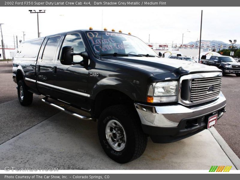 Dark Shadow Grey Metallic / Medium Flint 2002 Ford F350 Super Duty Lariat Crew Cab 4x4
