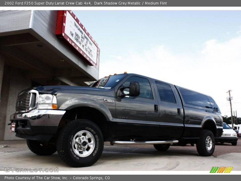 Dark Shadow Grey Metallic / Medium Flint 2002 Ford F350 Super Duty Lariat Crew Cab 4x4